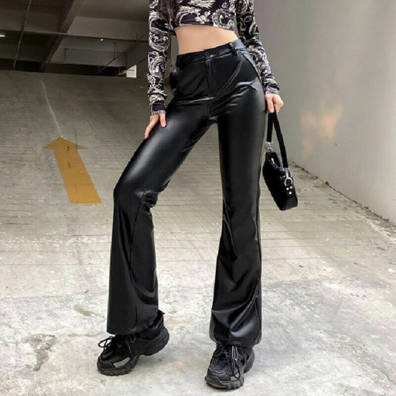 3 Wide Leg Leather Trousers for Women